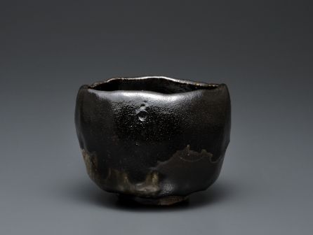 樂吉左衞門 「黒茶碗」 10.4×13.8㎝