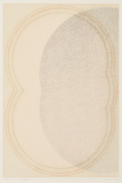 志野和男「形影（A－1）」63×42cm　孔版　〈第89回展出品作・版画〉
