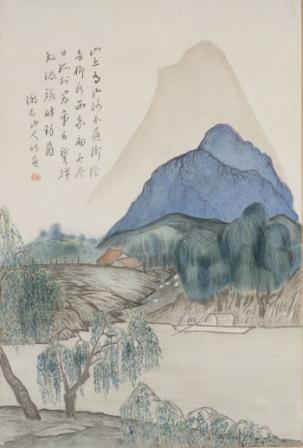夏目漱石「山上有山図」1912年 岩波書店蔵