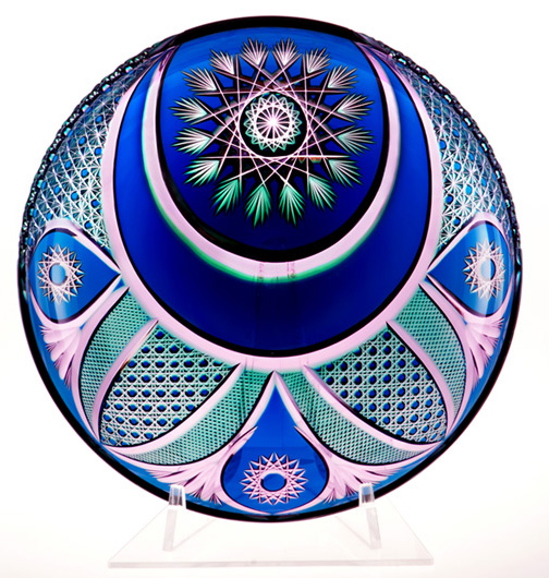 大皿「綾切子」 7×36.3cm