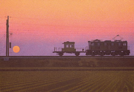 「廻送列車」 1994年 油彩、キャンバス 80.5×116.5cm
