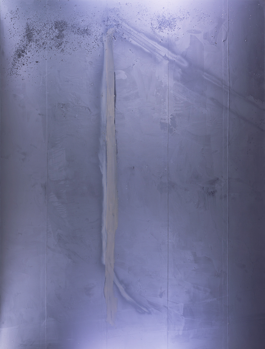 東島毅「雨がやんで」　2010年　油彩・アクリル・ガラス、キャンバス504×382cm　作者蔵