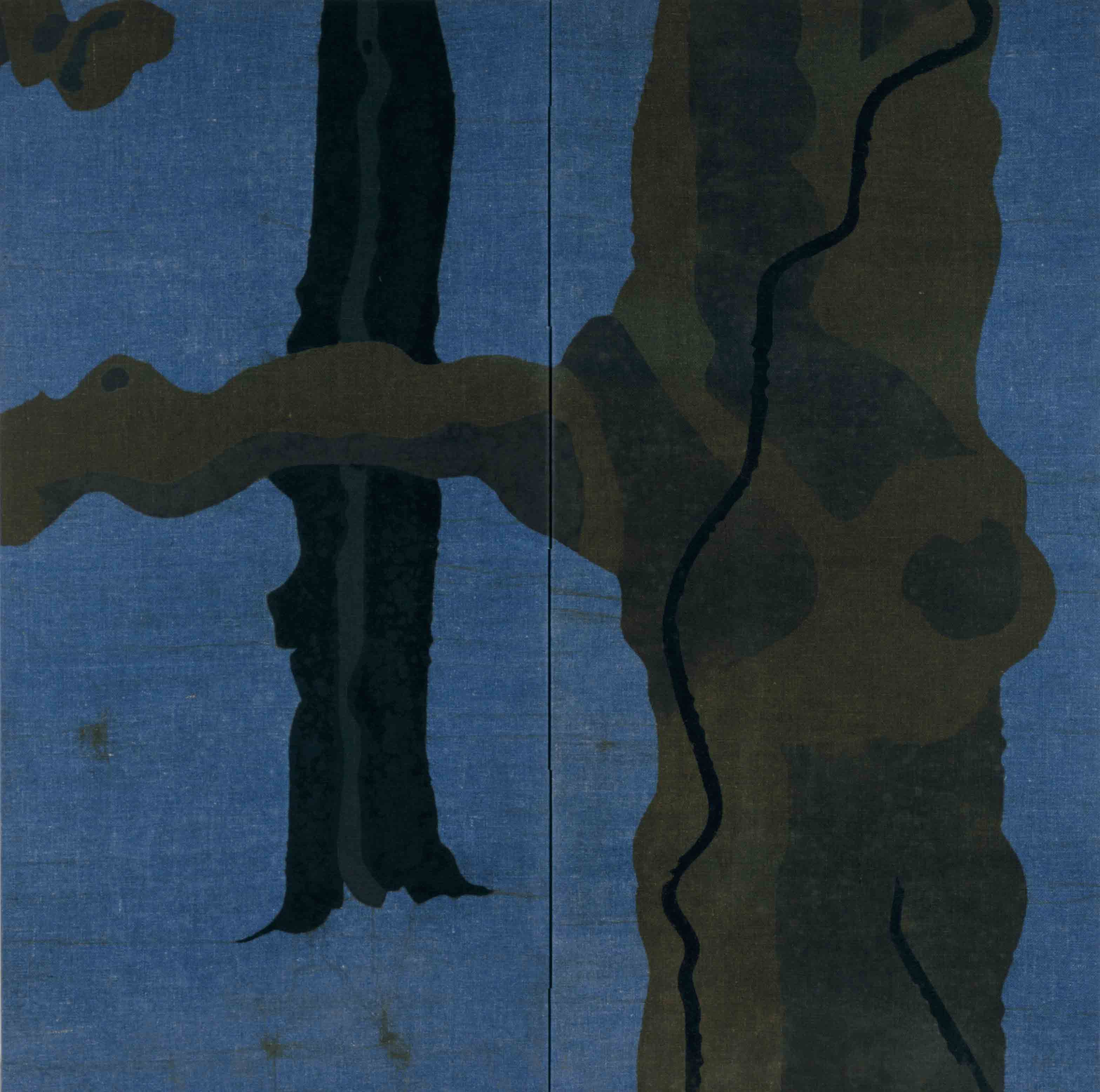 中井貞次「間の実在」172×172㎝　1977年　京都市立芸術大学芸術資料館蔵