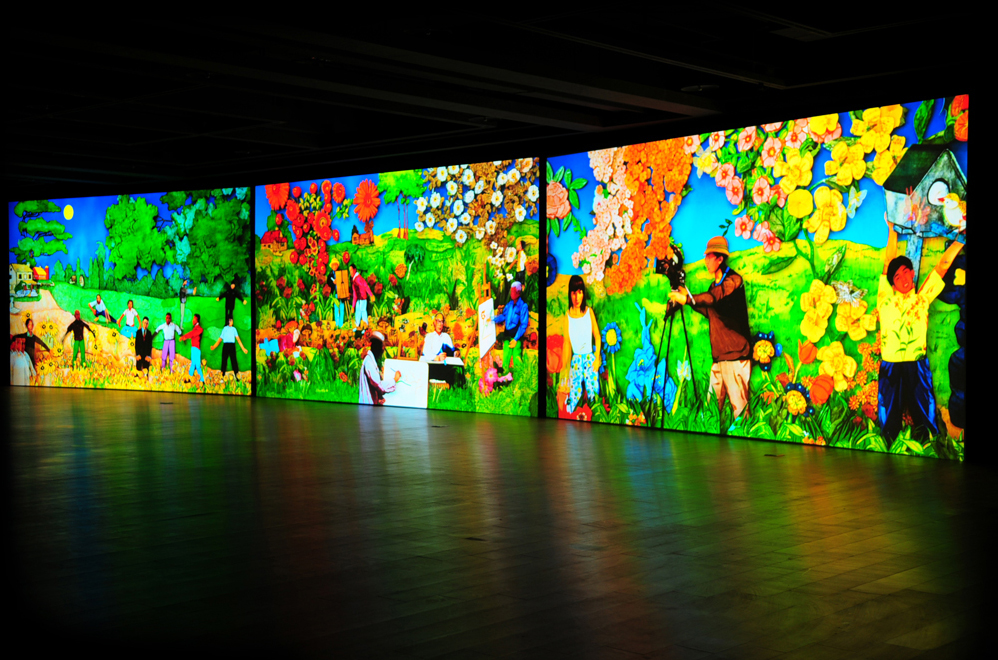 ドゥ・ペイシー（杜珮詩）「Visible Story」2011年、 3 チャンネル ビデオプロジェクション （参考作品） 