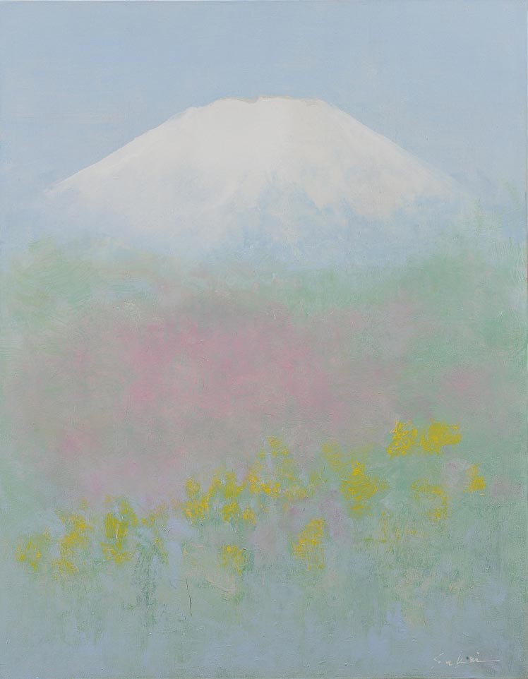 「山麓・春」　116.7×90.9cm 油彩･キャンバス