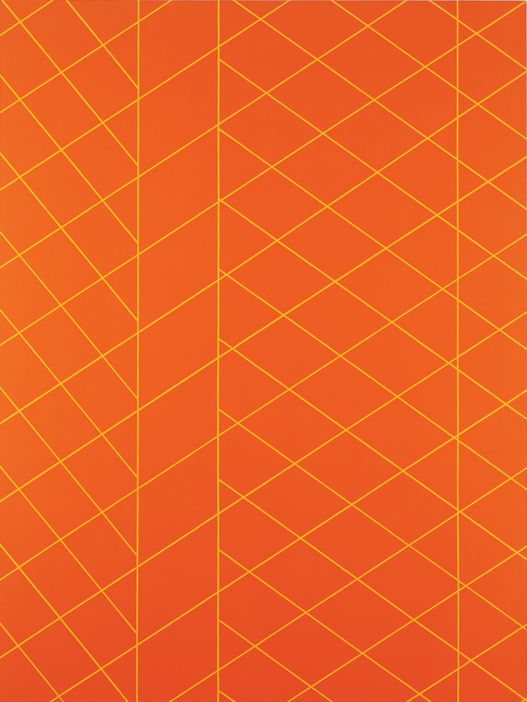 「オレンジ・プレート」　1986年　油彩／綿布　240×180 cm　国立国際美術館蔵 