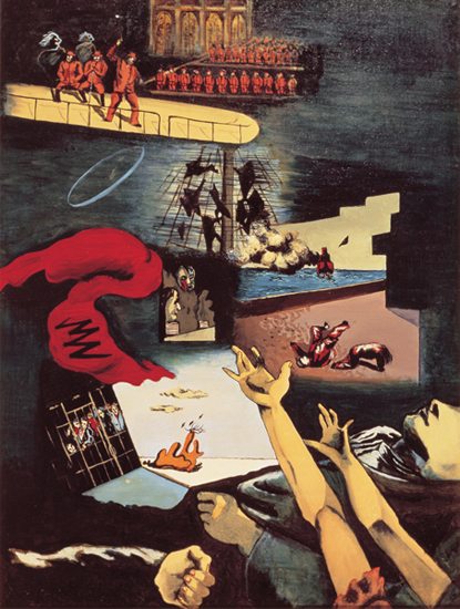「街角の殺意」1937年　宮城県美術館蔵