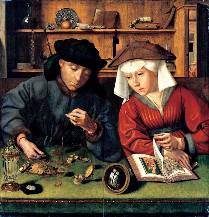 クエンティン･マセイス《両替商とその妻》　1514年 Photo © RMN-Grand Palais (musée du Louvre) / Gérard Blot / distributed by AMF - DNPartcom
