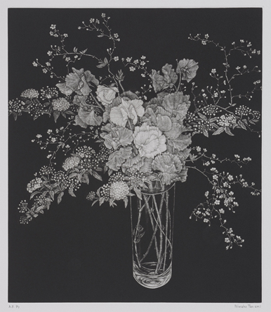 丹阿弥丹波子「春の花 ’96」1996年　個人蔵（茅ヶ崎市美術館に展示）