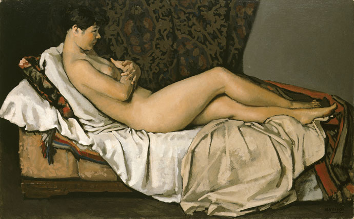 小磯良平《横臥裸婦》1935年　兵庫県立美術館蔵