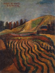 木村荘八「畑（雑司が谷）」1913年　横須賀美術館蔵