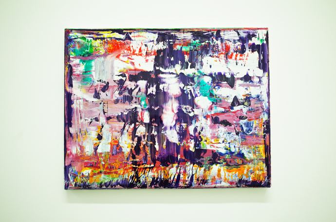 Abstract Painting (946-4)　2016, oil on canvas, 40 x 50 cm　(c) Gerhard Richter, cortesy WAKO WORKS OF ART