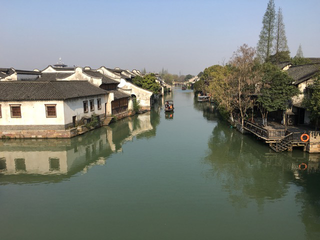 烏鎮（Wuzhen）の町の眺め