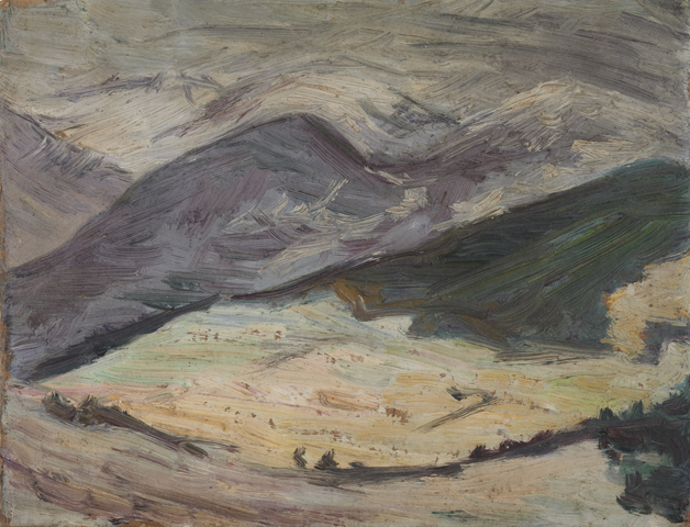 《雲湧く山》1911年　個人蔵