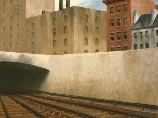 エドワード・ホッパー《街に近づく》1946年　油彩　フィリップス・コレクション © 2022 Heirs of Josephine N. Hopper/Licensed by Artists Rights Society (ARS), New York