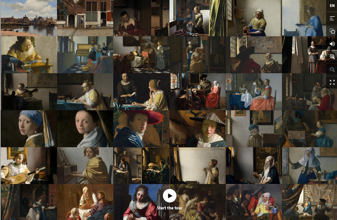 「Closer to Johannes Vermeer ＝ヨハネス・フェルメールをもっと近くで」のポータルサイト www.rijksmuseum.nl/en/johannes-vermeer 