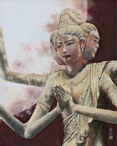 「あなたは何を求めているのか」<br />
　　…………<br />
怒り、悩み、悲しみを通り過ぎ、<br />
今は、「天に教えを求めて」<br />
少しずつ、歩いています。<br />
そうしたら、<br />
安らかになれると気付きました。