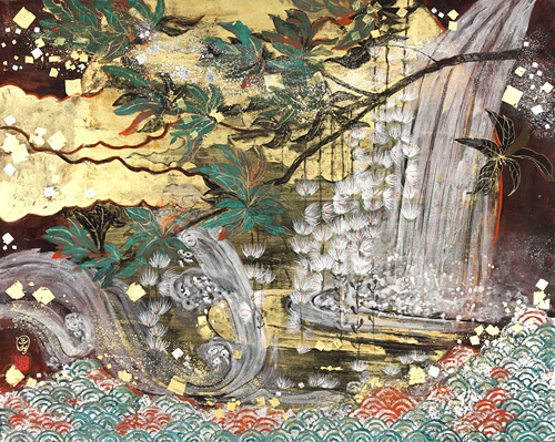 森羅万象、全てのものと共在していることを日々痛感しています。<br />
自然界に脈脈と息衝く生命、魂の鼓動、ささやきを自分の心と対話しながら描きました。