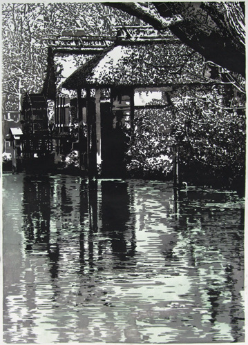 朝の連続ドラマの「おひさま」は、心美しいドラマであった。そのドラマのロケ地に足を踏み入れてみたくて家族で訪れた。安曇野の景色は正に癒しの地であった。あえてモノトーンにしないで、あまり色付けで説明しすぎない絵としたかった。観る人が色や情景を想像できれば幸せである。<br />
「心清延寿」は、心清ければ延寿なり。心が乱れず、常に静かに落ち着いて生活を送ることが何より健康のもとであり長生きの秘訣である。<br />
今の心境である。