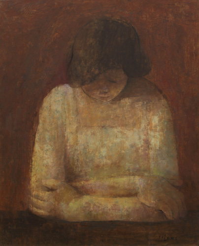 ほんものというものはいつも、ものものしさを必要としないものだ―ジャン・コクトー。<br />
年齢のせいであろう、絵画とは極めて静かなものだという思いが年々高じてくる。<br />
少年の眼を失うまいとしてきた、あの少年のように青々としている五百住乙人さんの作品に接したとき、私はいつも“静けさに聴きいっている”という感じを持つ。<br />
米倉　守 「五百住乙人画集」1997年発行「静けさに聴入る」より抜粋