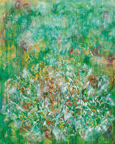 私事ながらダブル介護中に描いた思い出の作品です。<br />
父に感想を訊ねたものです。父は入選を喜んだし、大好きな作品だったろう。<br />
とても大切にしていました。心が安らぐと申しておりました。<br />
一枚の絵で心がすくわれると、しみじみ感じます。<br />
絵を描いていて良かった。