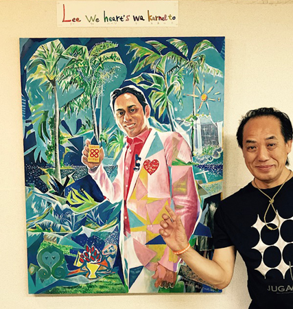 27 May 2017、六本木ヒルズ森タワー52Fレストラン ザ・ムーンで開催しましたシークレットパーティーの発表作です。テーマは人物をWAKUART(ワクアート)オリジナルで表現し、常に心的状態をポジティブパラダイムに保ち成長する姿勢をMr.Sachin肖像に実現し、この絵は今後の40年間へのグランドデザインと成るものです。